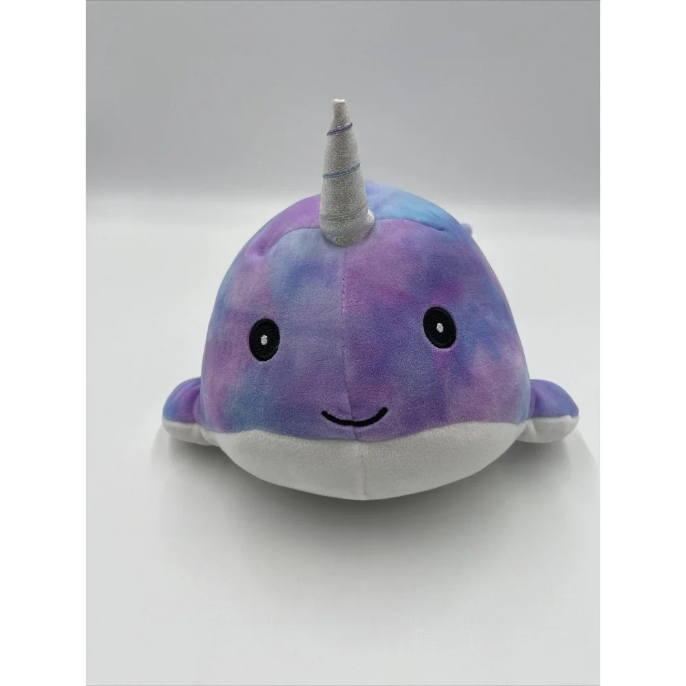 Squishmallows Hallie Narwhal‎ Tie Dye Plush 8 inch